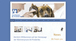 Desktop Screenshot of kleintierpraxis-dr-f-schmidt.de
